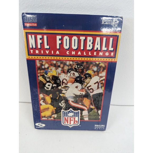 NFL Football Trivia Challenge Game Interactive Compact Disc Phillips CD-I CapDis - Picture 1 of 6